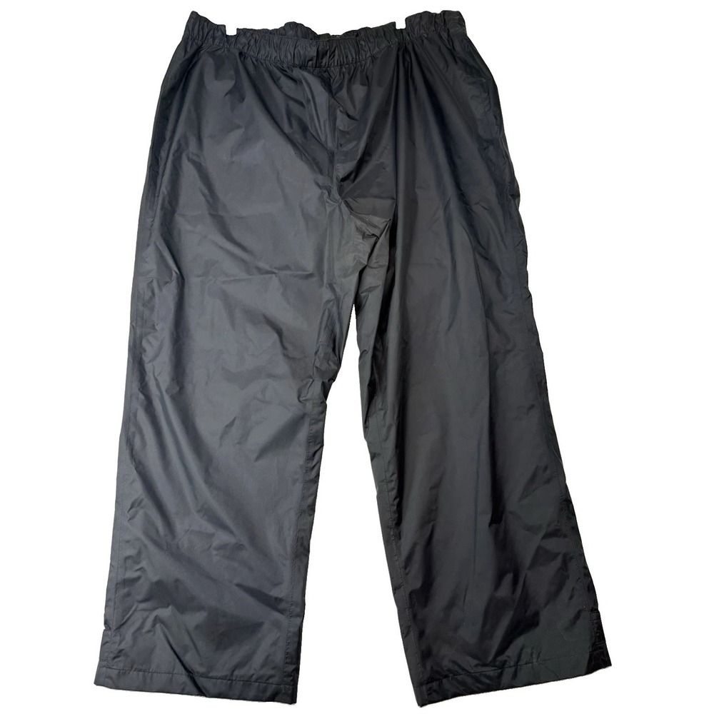 Columbia Rain Pant Men XXL Black Omni Tech Waterproof Golf Trail Hiking Packable